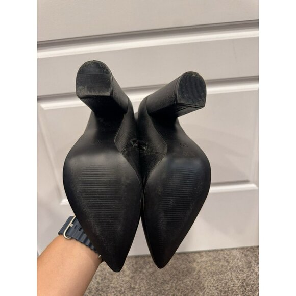 Lulu’s Pointed Toe Mid Calf Boot Black Size 5.5 EUC - Picture 7 of 8